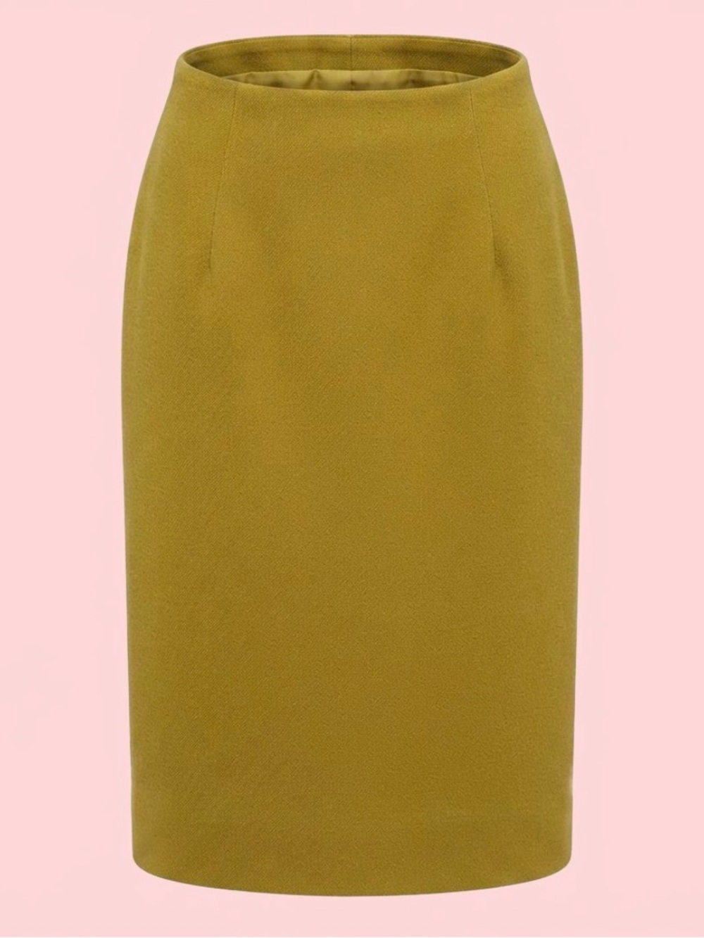 🍂Dana Buchman Vintage 100% SILK skirt the olive-gold color is EVERYTHING Sz 8
